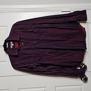 Classy Plum Double-Color Men's Express Button-up Shirt